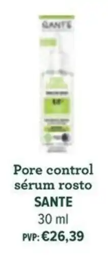 Celeiro Sante pore control sérum rosto promoção