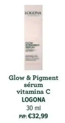 Celeiro Glow & Pigment sérum vitamina C logona promoção