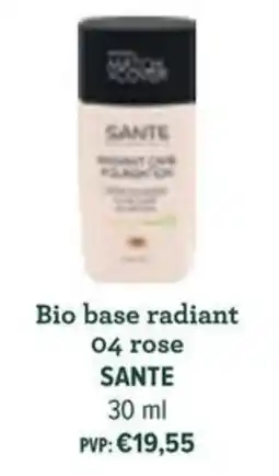 Celeiro Bio base radiant 04 rose SANTE promoção