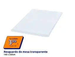 Action Resguardo de mesa transparente promoção