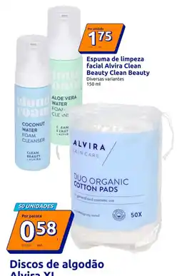 Action Espuma de limpeza facial Alvira Clean Beauty Clean Beauty promoção