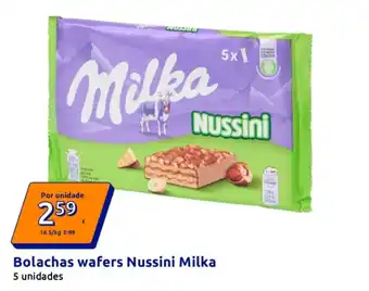 Bolachas wafers Nussini Milka