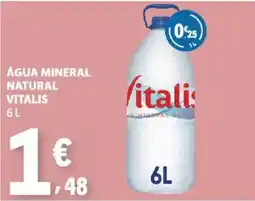 E.Leclerc Água mineral natural vitalis promoção