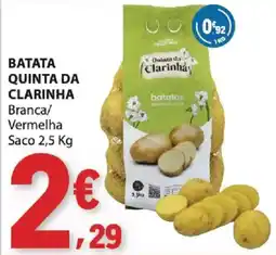 E.Leclerc batata quinta da clarinha branca/vermelha promoção