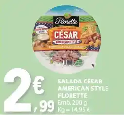E.Leclerc Salada césar american style florette promoção