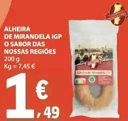 E.Leclerc Alheira de mirandela igp o sabor das nossas regiões promoção