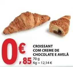 E.Leclerc Croissant com creme de chocolate e avelã promoção