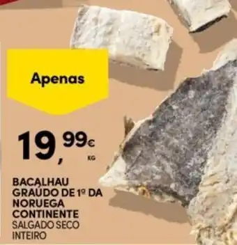 Bacalhau graúdo de 1º da noruega continente salgado seco inteiro