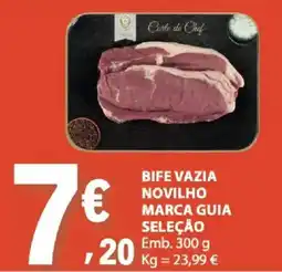 E.Leclerc Bife vazia novilho marca guia seleção promoção