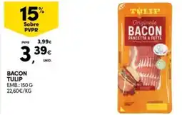 Continente Bom dia Bacon tulip promoção