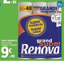 E.Leclerc Papel higiênico grand super renova promoção