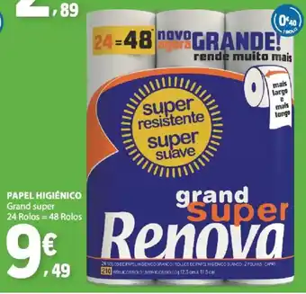 Papel higiênico grand super renova