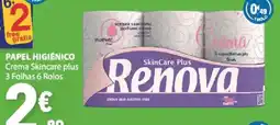 E.Leclerc Papel higiênico renova skincare plus promoção