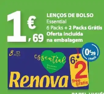 Lenços de bolso essential renova