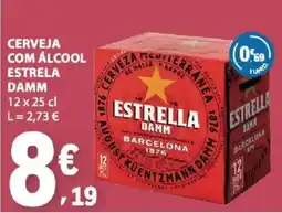 E.Leclerc Cerveja com álcool estrela damm promoção