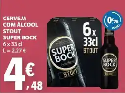 E.Leclerc Cerveja com álcool stout super bock promoção