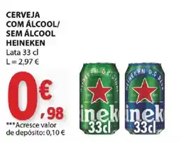 E.Leclerc Cerveja com álcool/sem álcool heineken promoção