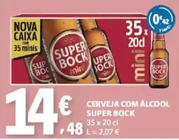E.Leclerc Cerveja com álcool super bock promoção