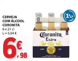 E.Leclerc Cerveja com álcool coronita promoção