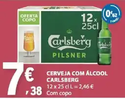 E.Leclerc Cerveja com álcool carlsberg promoção