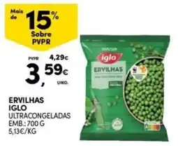 Continente Bom dia ervilhas iglo promoção