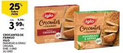 Continente Bom dia Crocantes de frango iglo pamesão & ervas/ original promoção