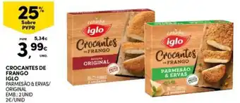 Crocantes de frango iglo pamesão & ervas/ original