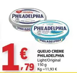 E.Leclerc Queijo creme philadelphia promoção