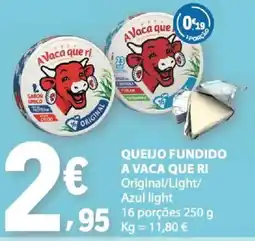 E.Leclerc Queijo fundido a vaca que ri promoção