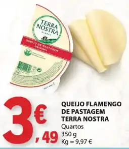 E.Leclerc Queijo flamengo de pastagem terra nostra promoção