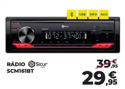 Feu Vert Rádio Sicur SCM161BT promoção