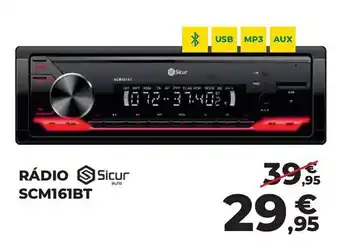 Rádio Sicur SCM161BT