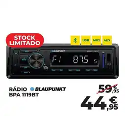 Feu Vert Rádio blaupunkt bpa 1119bt promoção