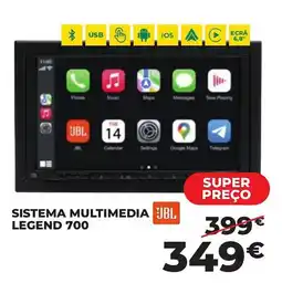 Feu Vert sistema multimedia legend 700 jbl promoção