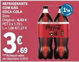 E.Leclerc refrigerante com gás coca-cola zero promoção