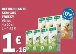 E.Leclerc refrigerante sem gás fresky promoção