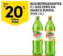 Continente Bom dia nos refrigerantes c/ gás zero da marca sumol promoção
