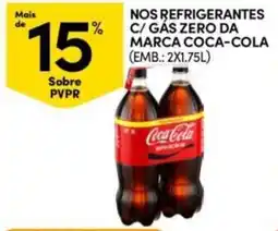 Continente Bom dia nos refrigerantes c/ gás zero da marca coca-cola promoção