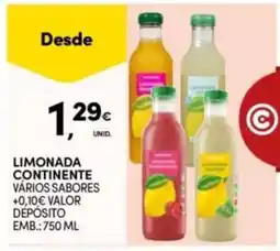 Continente Bom dia Limonada continente vários sabores promoção