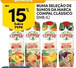 Continente Bom dia Compal sumos clássico promoção