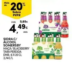 Continente Bom dia Sidra c/ alcohol somersby maçã/blackberry promoção