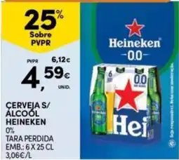 Continente Bom dia Cerveja s/ álcool heineken promoção