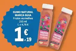 E.Leclerc Sumo natural marca guia frutos vermelhos promoção