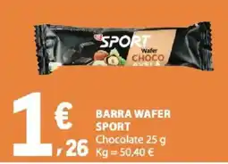 E.Leclerc Barra wafer sport chocolate promoção