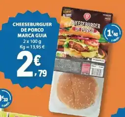 E.Leclerc Cheeseburguer de porco marca guia promoção