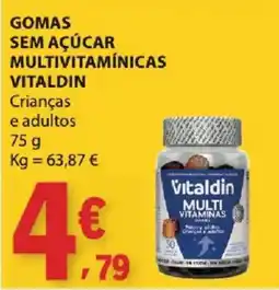 E.Leclerc Gomas sem açúcar multivitamínicas vitaldin promoção