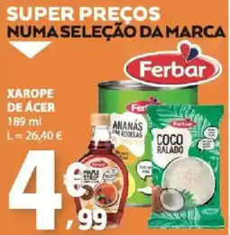 E.Leclerc Xarope de ácer ferbar promoção