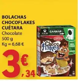 E.Leclerc Bolachas choco flakes cuétara chocolate promoção