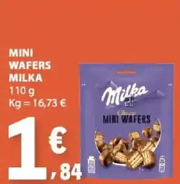 E.Leclerc milka mini wafers promoção