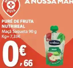 E.Leclerc Puré de fruta nutrireal maçã saqueta promoção